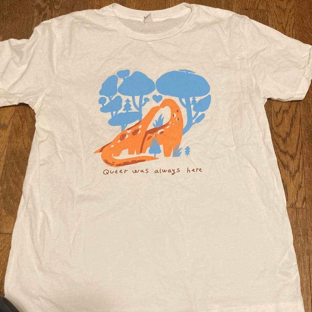 Queer was always here White T-shirt